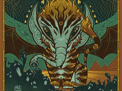 The Baku black and white creature drawing dreams illustration ink japanese lowbrow macabre mythology nightmare procreate series strange surreal symbolism