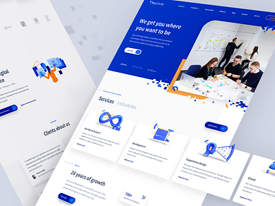 Objectivity - Company Website company design sketch ui ux webdesign website