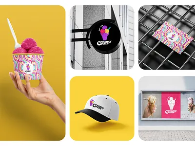 Creamy Craze – Deliciously Bold Restaurant Branding typography