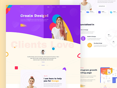 Personal Portfolio animation branding design illustration landing page logo personal portolio typography uidesign uiux user experience user interface design userinterface ux ux ui ux design uxui web website