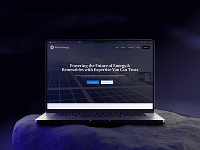 Revolv Energy landingpage renewableenergy sustainablefuture ui uiux ux webdesign website