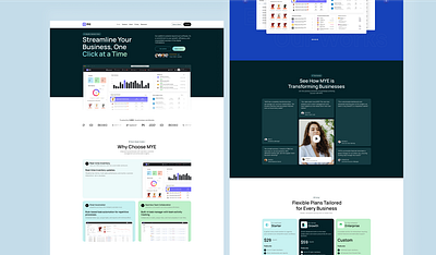 E commerce management website (SAAS website) home page landing page product website saas saas home page saas landing page ui web design web design home page web template website home page website template
