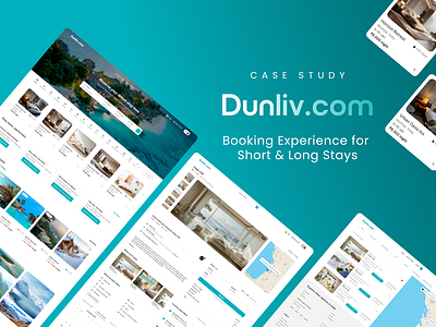 Case Study: Designing a Seamless Booking Experience for Short & airbnb booke hotel booking app booking website booking.com dunliv.com long stay makemytrip short stay stay boking stay filter tavel website traveleasygo