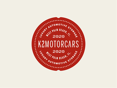 K2 Motorcars seal exploration auto badge badge design dealership exploration identity lettering logo luxury seal secondary mark typography vintage wax