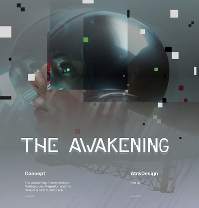 The Awakening design game concept illustration logo