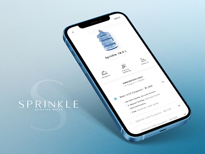 Sprinkle - Water Delivery Platform animation branding delivery design ecommerce graphic design landing page platform shop ui web design