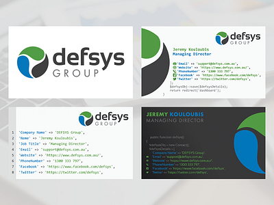 Defsys Group Logo Update & Business Card Concepts adobe illustrator adobe photoshop australia branding business business card business card design business cards coding design graphic design it logo logo design logotype programming tech company tech logo typography vector