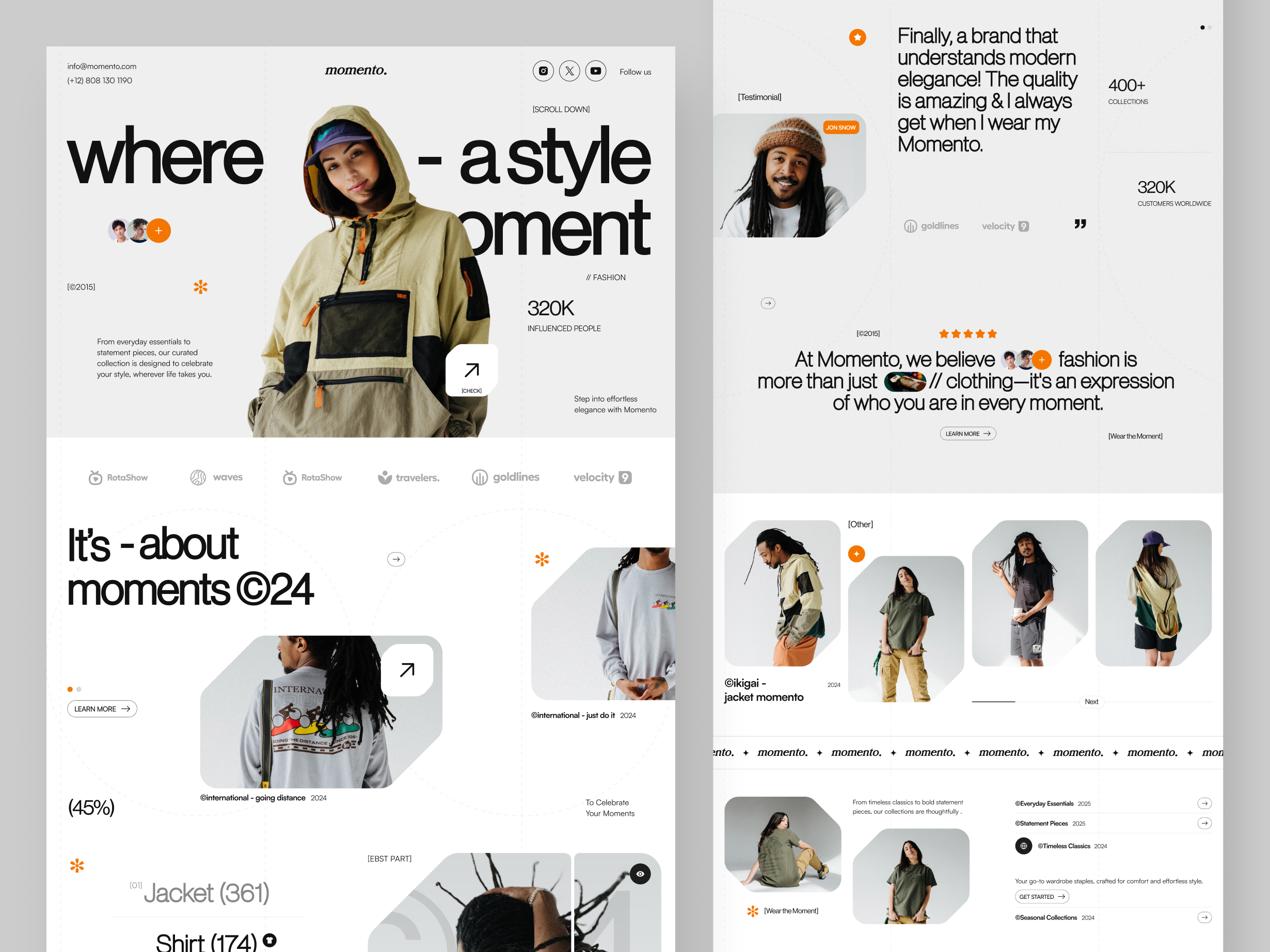 Example of Website Design — Homepage & Inner Pages