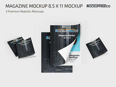 Magazine Mockup 8.5 x 11 cover magazine magazines mock up mock ups mockup mockups premium psd template templates