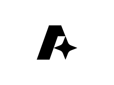 A star a black bold branding company design graphic design icon letter logo minimal monogram simple star strong symbol tech type typography web3