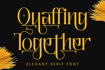 Free Font - Quaffing Together branding design graphic design illustration logo together font unique ligature font unique style