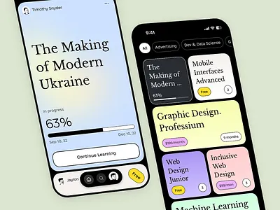 Education Courses App app cource design edtech education interface mobile mobile design product design ui ui design ux ux design