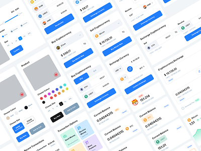 Basic UI Components application charts dashboard interface layout mobile design template ui cards ui components ui design ux widgets