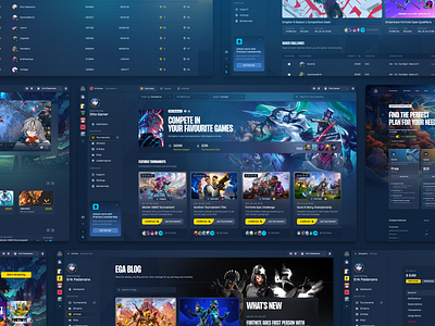 Esports Gaming Website Platform - UI/UX Design competitive cs2 cybersport esport esport website esports esports website game app game landing page game website design gaming 3d design gaming app gaming dashboard gaming design gaming page gaming platform gaming site gaming web gaming website tournaments