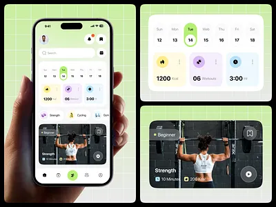 Fitness Mobile App app clean fit app fitness app fitness mobile app health mobile mobile app mobile app design sports app sports mobile app statistics