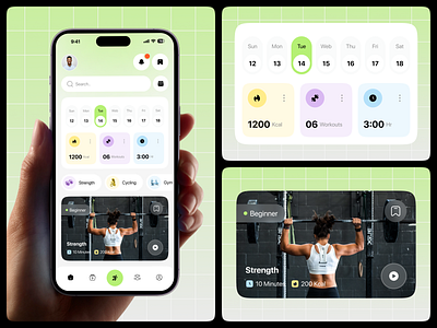 Fitness Mobile App app clean fit app fitness app fitness mobile app health mobile mobile app mobile app design sports app sports mobile app statistics