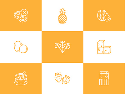 Vegan Icons diet food food icon fresh fruits icon healthy food healthy icon meal no meat nutrition organic pineapple potato soup spinach strawberry tempeh tofu vegan icon watermelon