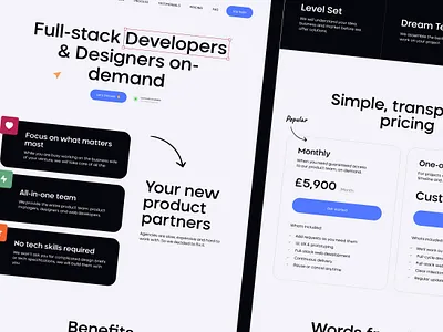 Digital agency - Landing page design agency cro design landingpage ui ux