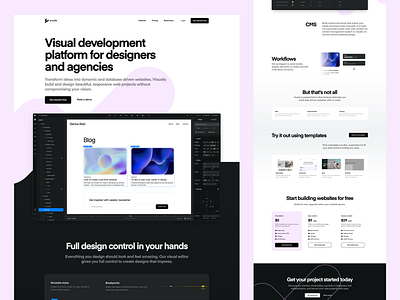 Ycode website by Ignas Lunėnas for Ycode on Dribbble