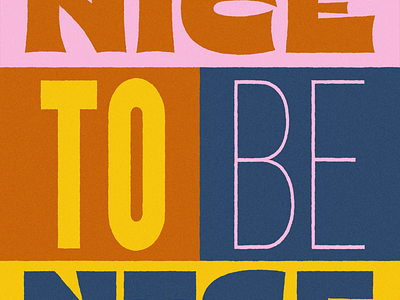 Be nice ✌️ animated type animated typography animation animation lovers femmetype good type motion design motion graphics motion type type type in motion typography