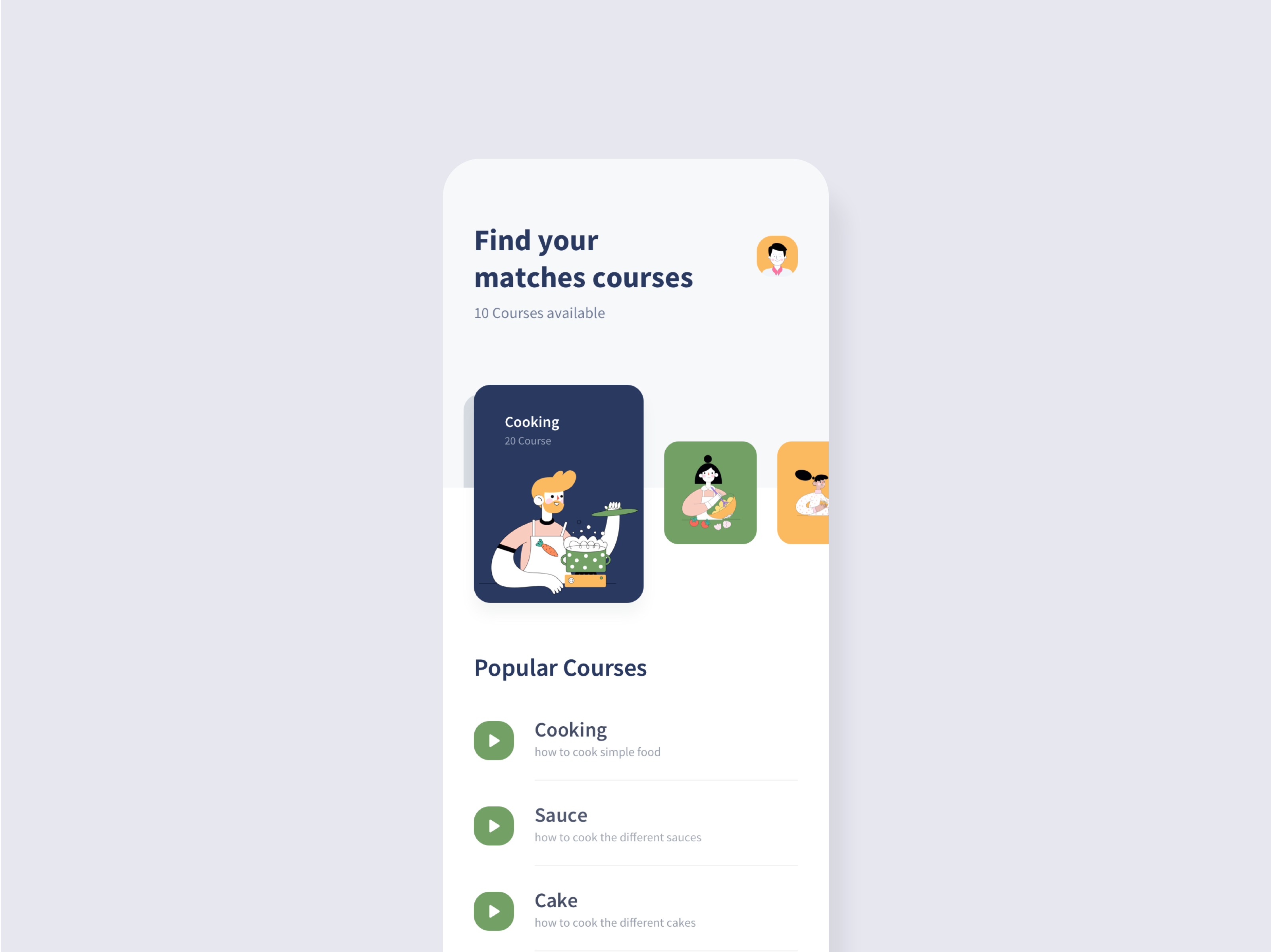 Cooking learning app concept. by Osama Dawood on Dribbble