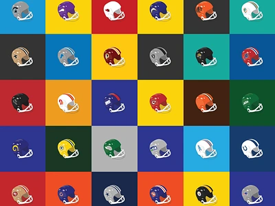 NFL Gumball Machine Helmets design football identity illustration illustrator logo nfl poster design sports sports design vector