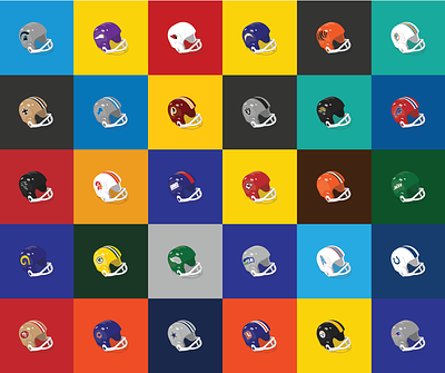 NFL Gumball Machine Helmets design football identity illustration illustrator logo nfl poster design sports sports design vector
