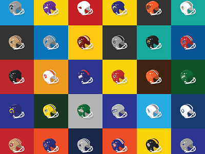 NFL Gumball Machine Helmets by Sean McCarthy on Dribbble