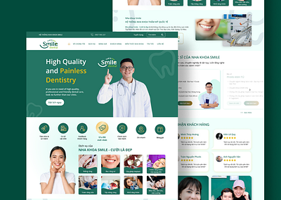 Nha khoa Smile figma prototype ui ux website