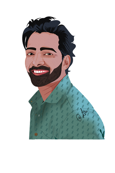 The Indian Actor : Harshvardhan Rane 2d 2d illustration 2d vector actor portrait design digital portrait illustraition indian actor portrait vector vector vector design