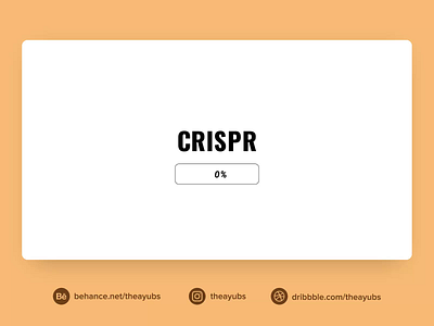 CRISPR-Cas9 Interaction animation interaction interaction design landing page motion motion graphics theayubs ui ui ux web design
