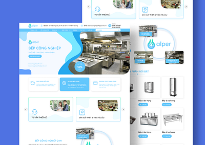 Bếp công nghiệp 24h figma prototype ui ux website