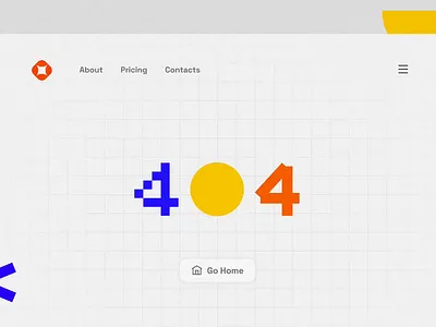 404 error page 404 error colorful colors concept error page flat design graphic design illustration landing page lettering minimalist motion graphics orange ui ui design user interface web design website website design yellow