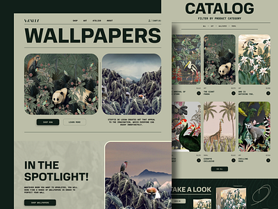 Wally Wallpaper Website. clean creative design design ecommerce home home page interface landing minimal orix premium sajon uidesign wallpaper web web design web0.3 web3 webdesign website