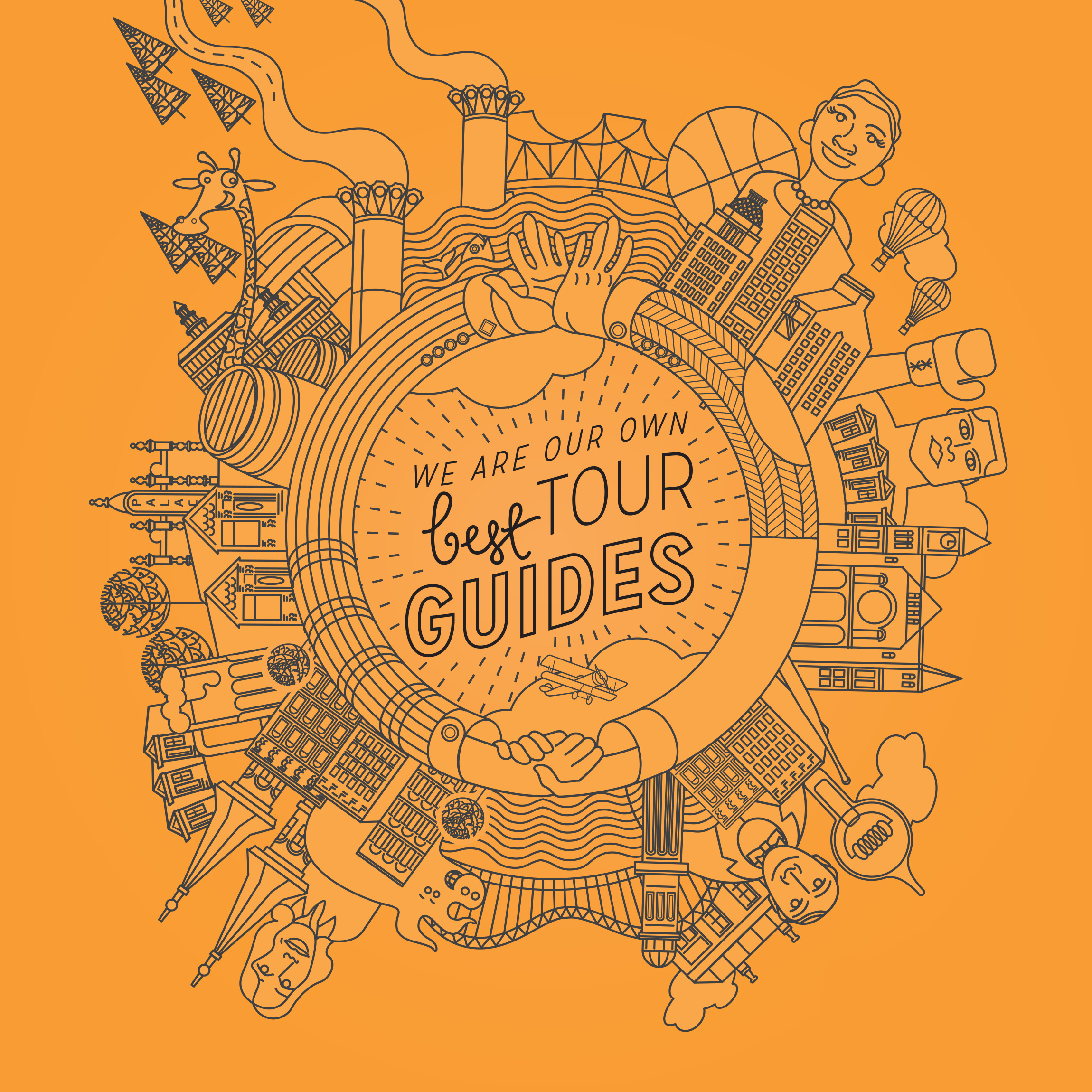 Best of Louisville illustration kentucky louisville minimal tour guide tourism travel