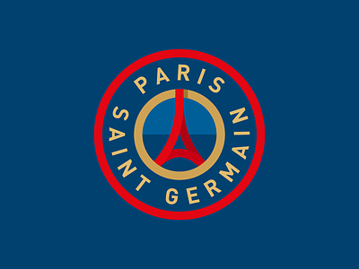 PSG - Experimental Logo eiffel tower experiment football illustrator logo paris psg soccer