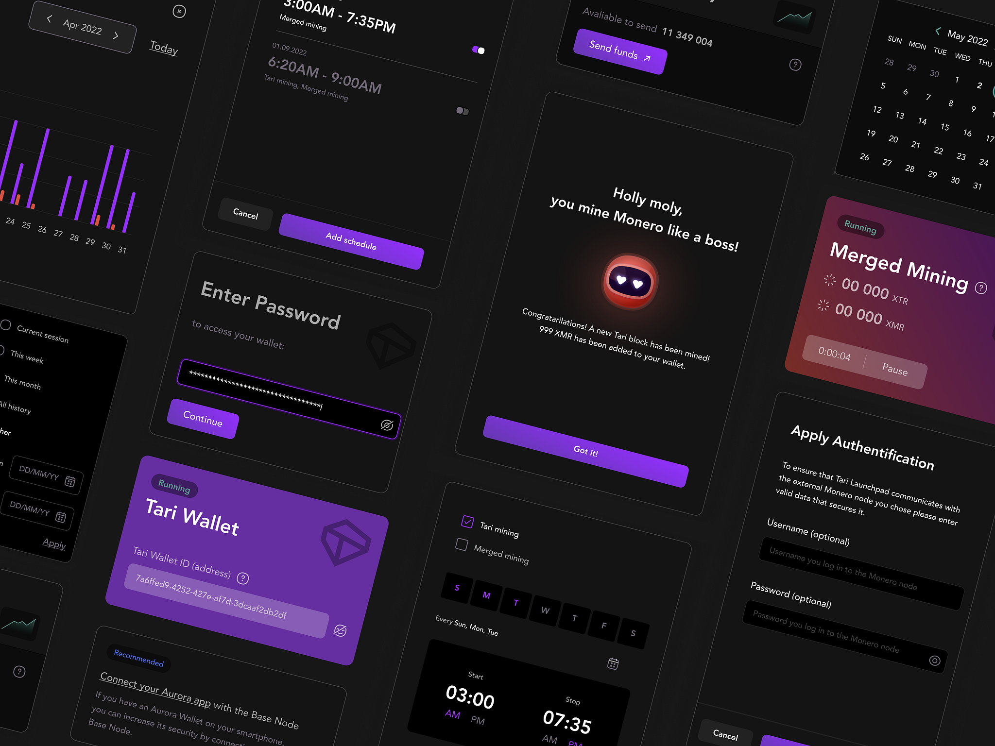 Tari Launchpad - Mining the two-click way by Altalogy on Dribbble