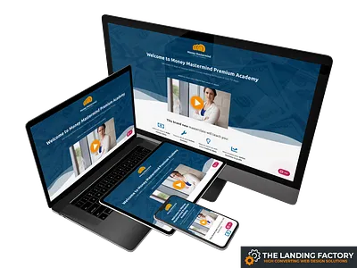 Sales template design for online money-making courses blue course elementor landing page landing page concept landing page template masterclass money money making money mastermind online money making page builder page layout responsive responsive design sales sales page template web design website