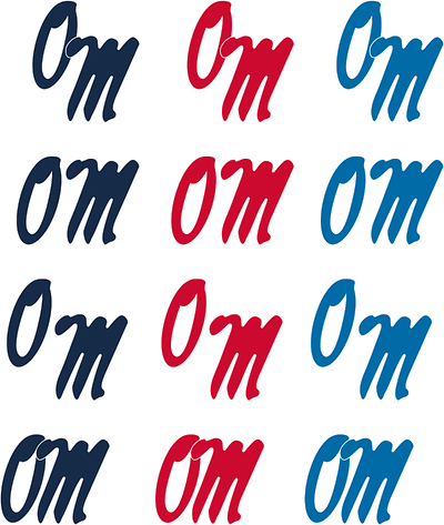 Ole Miss "OM" Script Redesign graphic design logo typography