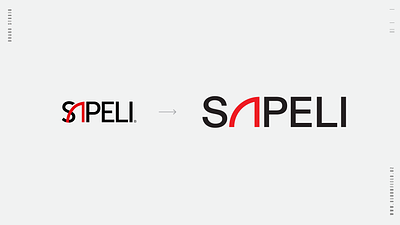 SAPELI — door manufacturer / logo facelift branding design identity logo redesign typography