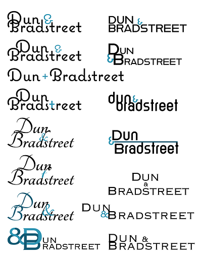 Dun & Bradstreet Wordmark Logo Redesign design graphic design logo typography vector