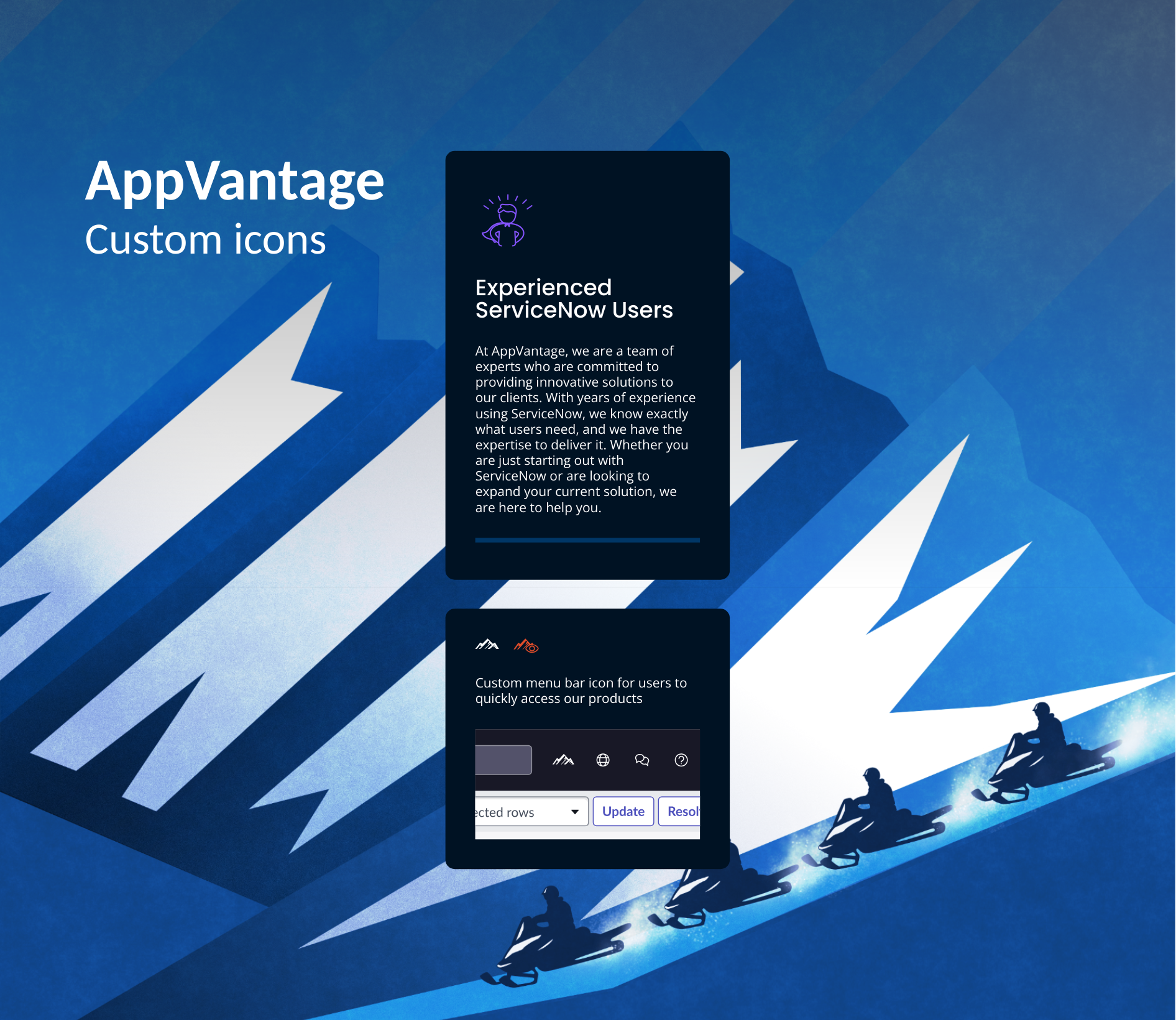 AppVantage custom icons branding graphic design ui visual design