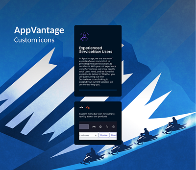 AppVantage custom icons branding graphic design ui visual design