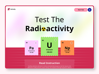 Website for a Chemical Testing Platform ✦ Actively chemical landing page design chemical testing platform ui design digital product design ed tech ui educational ui hero section interactive ui landing page modern ui platform design for testing product design ui ui design user experience user interface ux web design website design