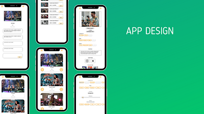 Musicians Connect APP and WEB adobe xd mobile design ux ux design web design