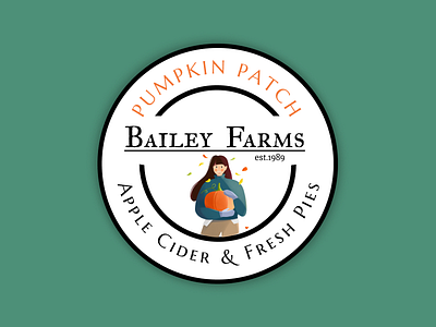 Pumpkin Patch Logo branding dribbleweeklywarmup logo