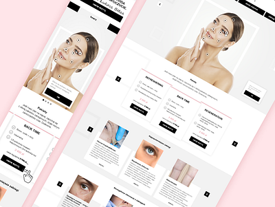 aesthetic medicine design graphic design ui webiste