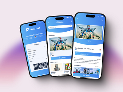 Pan Toys Ecommerce App graphic design ui uiux