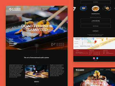 Kyodai Handroll & Sushi Bar Website restaurant web design