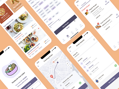 GoodFood Delivery App app appdelivery cafe delivery deliveryapp design food foodapp restaurants takeout ui ux